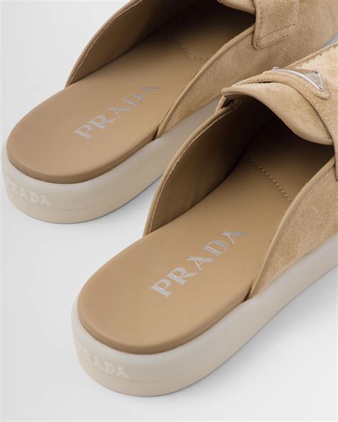 Prada ecru mules